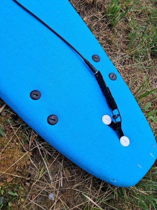 Tabla de surf azul