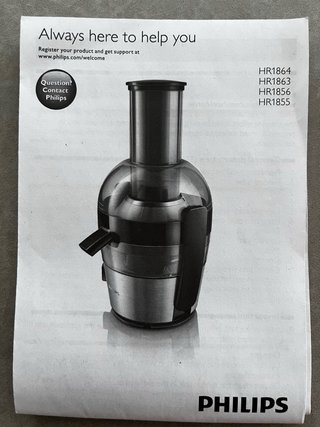 Exprimidor Philips para fruta y verdura
