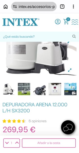Depuradora Intex SX3200 Escalera Intex