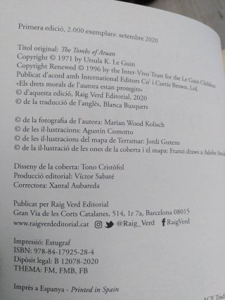 Les Tombes d'Atuan - 1a edició (2020)