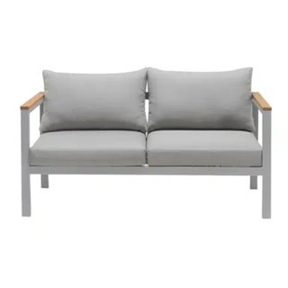 Conjunto de jardín en aluminio y madera Bergamo