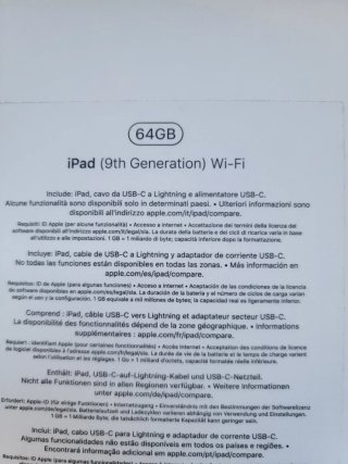 Apple iPad 9 64GB Wifi Gris Espacial