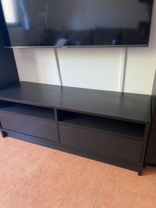 Mueble TV IKEA Negro Madera