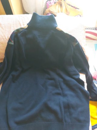 Jersey de rombos con cremallera