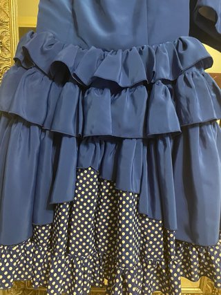 Conjunto Flamenco Azul y Blanco