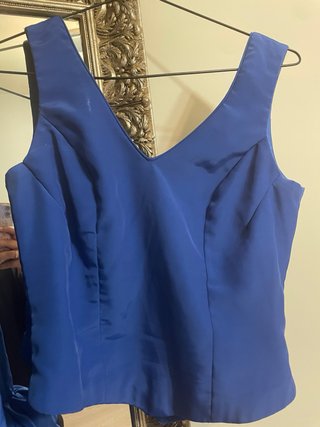 Conjunto Flamenco Azul y Blanco