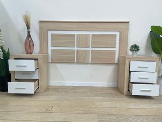 Dormitorio: Cabecero + 2 Mesitas