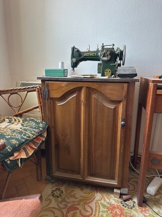 Máquina de coser Refrey verde