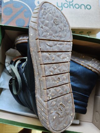 Botines Yokono Piel Negros Talla 40