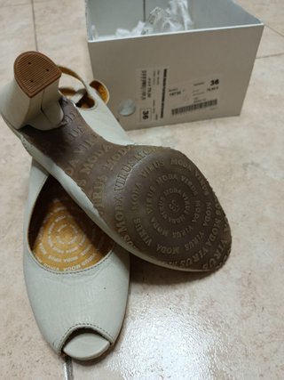 Zapatos Virus Moda Talla 36 Tacón Cómodos