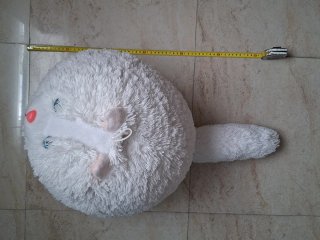 Peluche blanco suave