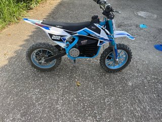 Moto Eléctrica Infantil NEON Azul/Blanco