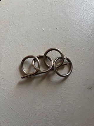 Puzzle rompecabezas de arandelas metálicas