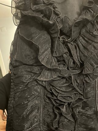 Conjunto Flamenca Negro con Detalles Multicolor