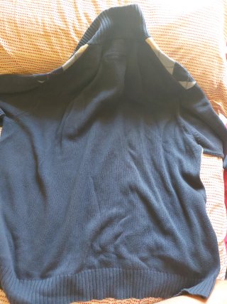 Jersey de rombos con cremallera