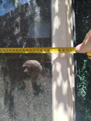 Puerta de terraza con marco y cajón persiana