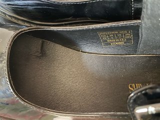 Zapatos negros charol plataforma hevilla Mary Jane