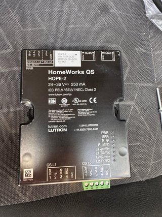 Controlador Iluminación Lutron HomeWorks QS HQP6-2