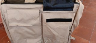 Portaequipajes y porta trajes beige