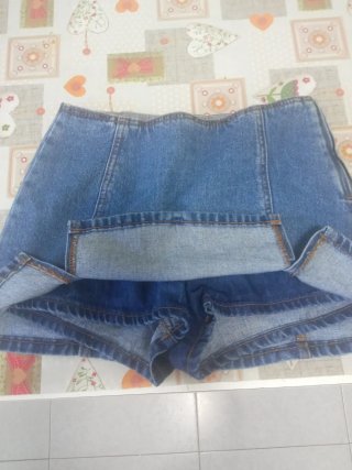 Falda pantalón vaquera Stradivarius