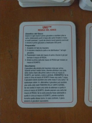 UNO Pocket Super Foodies Carte