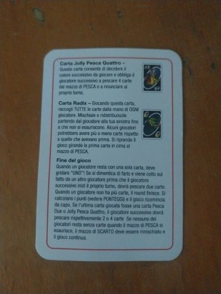UNO Pocket Super Foodies Carte