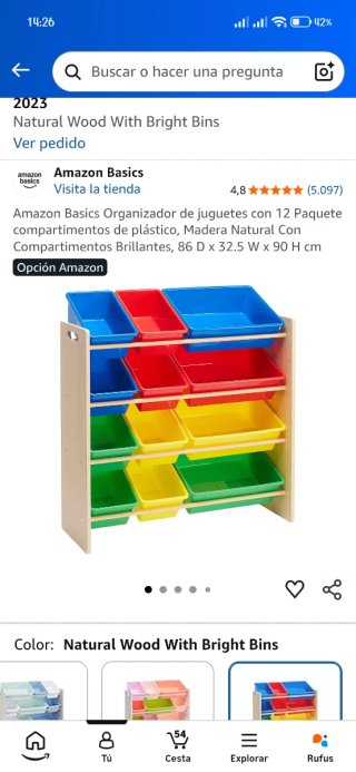 Organizador Juguetes 12 Compartimentos
