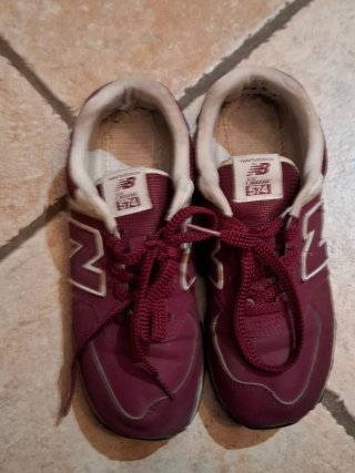Scarpe New Balance 574 Bordeaux Tg 37