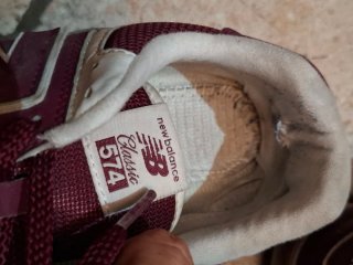 Scarpe New Balance 574 Bordeaux Tg 37