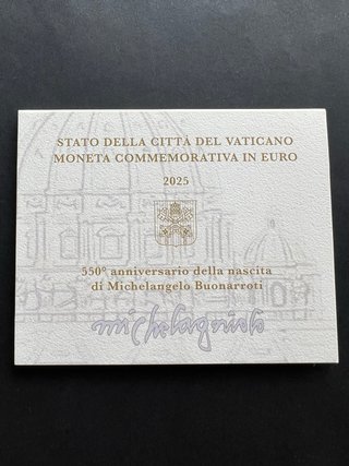 Mineta 2 Euro Vaticano 2025 moneda
