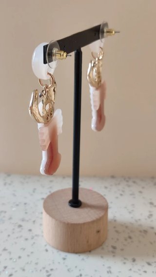 Pendientes Langosta Resina