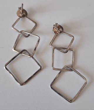 Pendientes Largos Plata 925 Artesanales