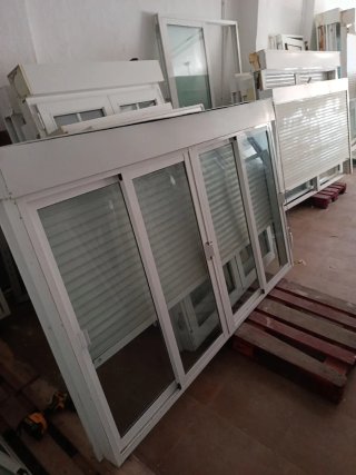 Ventana corredera aluminio cristal normal