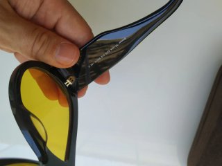 Gafas Tom Ford Bronson Negras y Amarillas