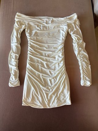 Vestido mini verano fiesta blanco Talla M