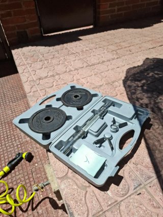 Maletín de pesas con discos 1 y 2 Kg.