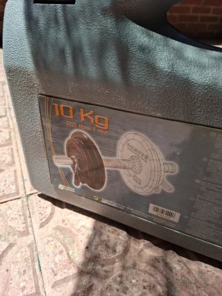 Maletín de pesas con discos 1 y 2 Kg.