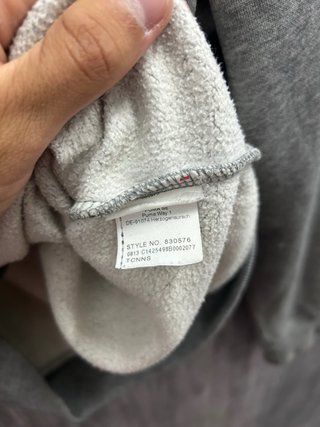 Sudadera Puma Gris Talla S Hombre