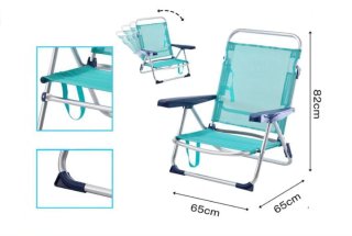Silla playa plegable - Aluminio (nueva)