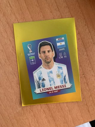 Cromos Mundial 2022 Mbappé y Cristiano y messi