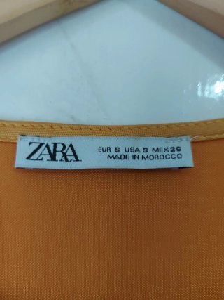 Vestido Mostaza Zara Talla S