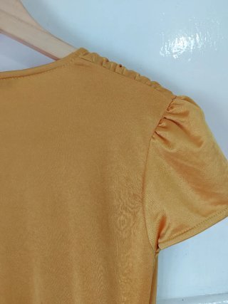 Vestido Mostaza Zara Talla S