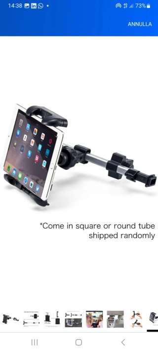 Supporto auto tablet e cellulare