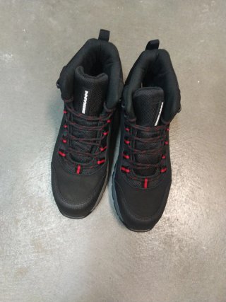 Botas de trabajo Kingsmann negras y rojas