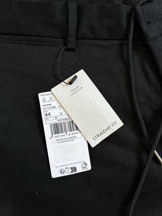 Pantalón chino Mango negro talla 44