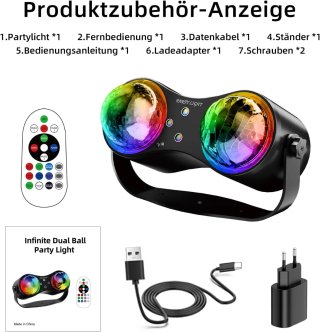 Luz de Fiesta Estroboscópica Proyector