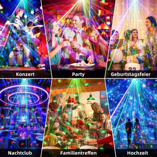 Luz de Fiesta Estroboscópica Proyector