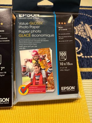 Carta fotografica Epson 2 pacchi 50 e 100 fogli