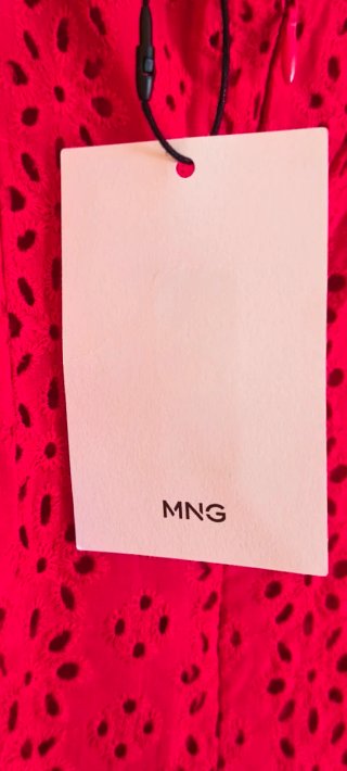 Vestido Mango Rojo Talla XS