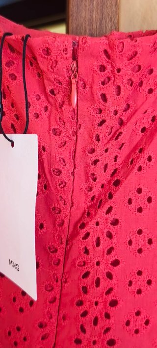 Vestido Mango Rojo Talla XS